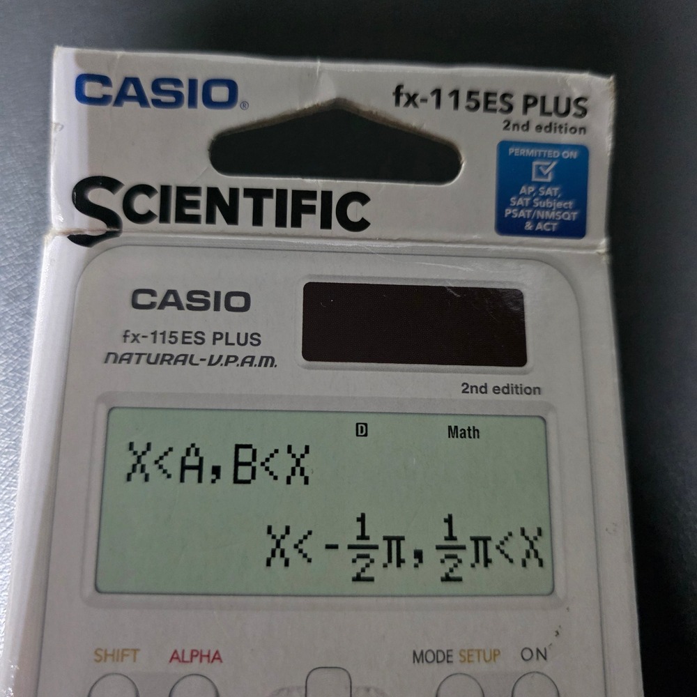 NEW Casio fx-115ES PLUS 2nd Edition Scientific Calculator White Natural VPAM